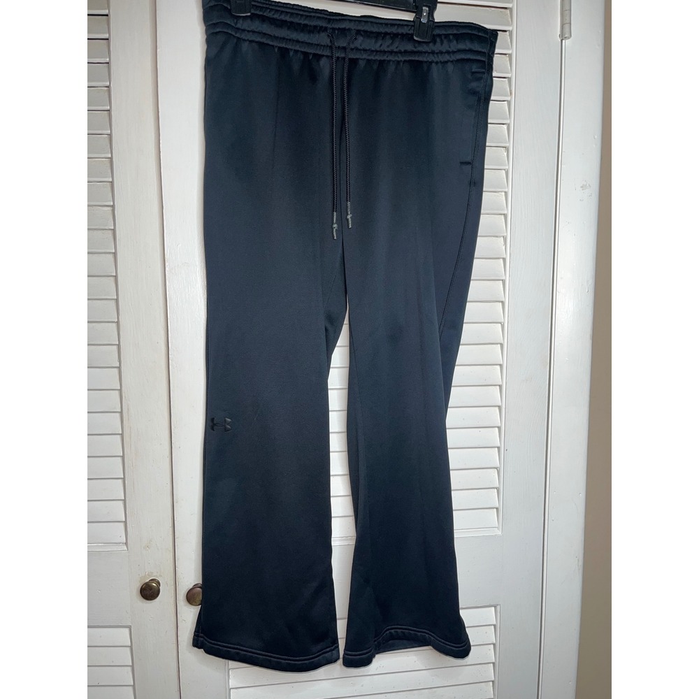 Under Armour X Storm Black Fleece Lined Sweatpants Drawstring Joggers Pants L